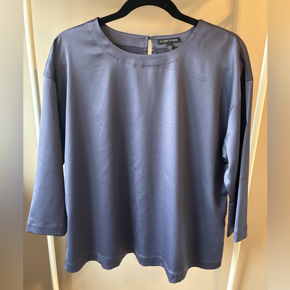 Eileen Fisher purple/ blue blouse